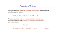 Properties of Entropy