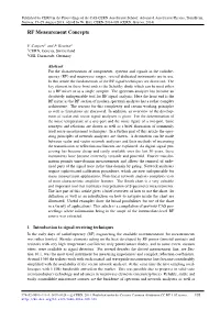 RF Measurement Concepts