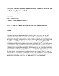 The Family, Education, and Symbolic Struggles After Apartheid