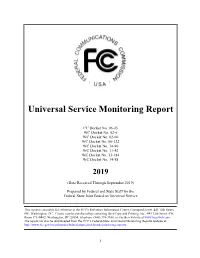 Universal Service Monitoring Report