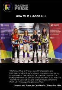 Being a Good Ally