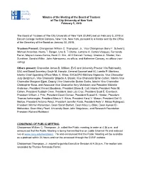 Board Meeting Minutes 2018