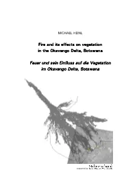 Fire and Its Effects on Vegetation in the Okavango Delta.Pdf