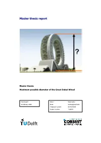 Master Thesis Report