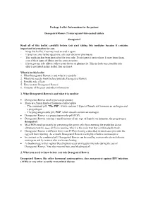 Package Leaflet: Information for the Patient Desogestrel Rowex