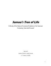 Samoa's Tree of Life: a Study of the Roles Of