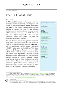 The FX Global Code