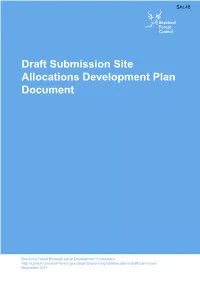 Draft Submission Site Allocations Development Plan Document