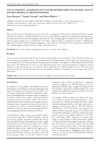 Group Encounters, Plecturocebus