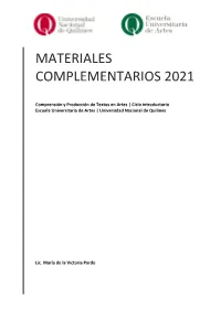 Materiales Complementarios 2021