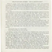 Philip Durham Lorimer: 'The Illawarra Poet' (Cont'd from June Bulletin)