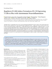 Regulatory B Cells Induce Formation of IL-10-Expressing T Cells in Mice with Autoimmune Neuroinflammation