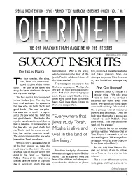 SUCCOT Insightsrabbi Yaakov Asher Sinclair