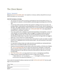 The Client Waiver