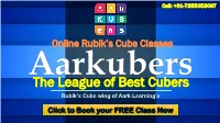 The League of Best Cubers Rubik’S Cube Wing of Aark Learning’S