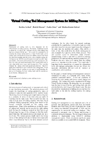 Virtual Cutting Tool Management System for Milling Process