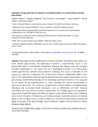 Activation Energy Spectrum for Relaxation and Polyamorphism in An