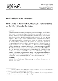 From Conflict to Reconciliation. Creating the National Identity on the Polish-Lithuanian Borderland