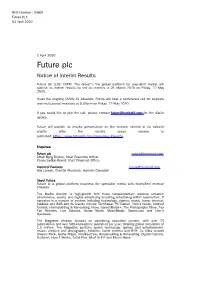 Future PLC 02 April 2020