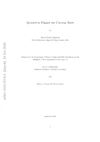 Quantum Fields on Causal Sets