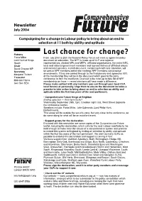 Comprehensive Future Newsletter