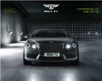 Continental Gt and Gtc V8