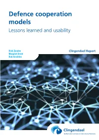 Defence Cooperation Models Lessons Learned and Usability