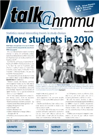 Students in 2010 EARLY Figures Already Show an Increase in Student Enrolments of 4.3% Compared to the Same Time in 2009 (See Page 6)