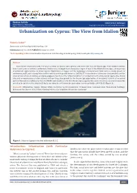 Urbanization on Cyprus: the View from Idalion