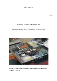 Computer Technology an Introduction