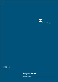 KUB 09 Program 2009
