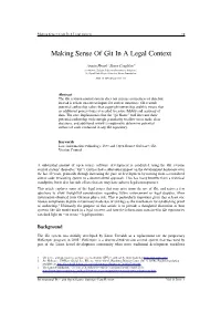 Making Sense of Git in a Legal Context 19