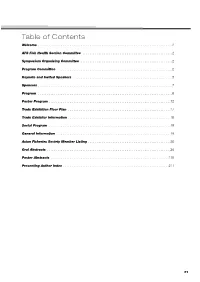 Table of Contents Welcome