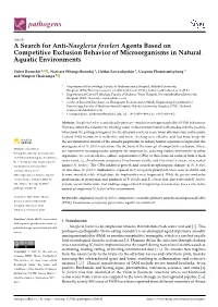 A Search for Anti-Naegleria Fowleri Agents Based on Competitive Exclusion Behavior of Microorganisms in Natural Aquatic Environments