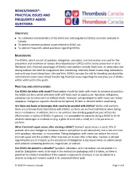 DOACS COMPARISON and Faqs