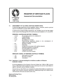 Documentation of Places