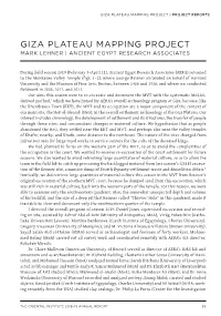 Giza Plateau Mapping Project. Mark Lehner