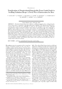 Translocation of Neonicotinoid Insecticides from Coated Seeds to Seedling Guttation Drops: a Novel Way of Intoxication for Bees