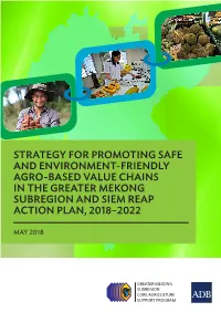 GMS Value Chain Strategy and Siem Reap Action Plan 2018-2022