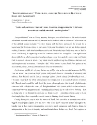 Imaginationland," Terrorism, and the Difference Between Real And