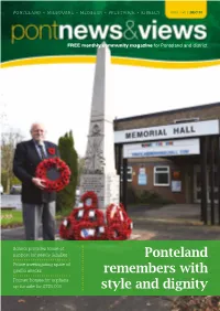 Ponteland Remembers with Style and Dignity