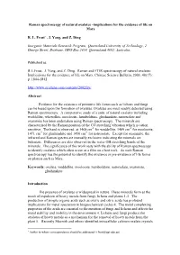Raman Spectroscopy of Natural Oxalates –Implications for the Evidence of Life on Mars