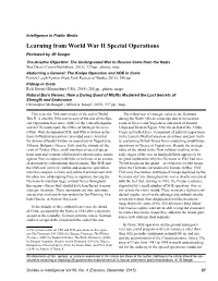 World W War II Special Operations