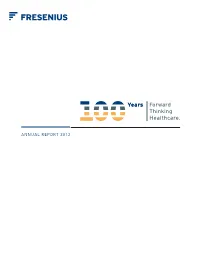 Annual Report 2012 ANNUAL REPORT 2012 O Ourshareholders T
