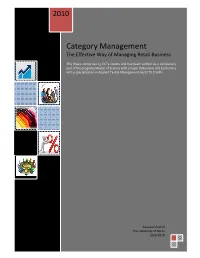 Category Management the Effective Way of Managing Retail Business