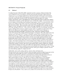 SECTION IV: Project Proposals 4.1 Abstract