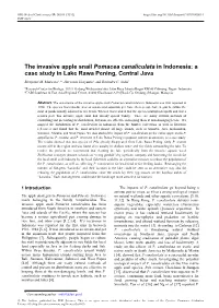 The Invasive Apple Snail Pomacea Canaliculata in Indonesia: a Case Study in Lake Rawa Pening, Central Java