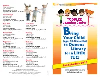 Bring Your Child to Queens Library TLC!