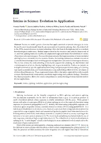 Inteins in Science: Evolution to Application