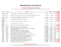 Musicstorelive.Com GAS List